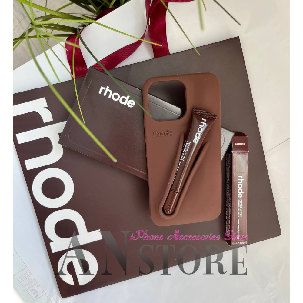 Купити чохол Rhode Fall Lip Case Espresso з блиском на айфон 12 про